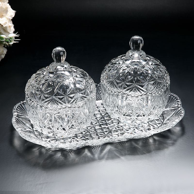 Hủ Thuỷ Tinh Đựng Hạt Dưa, Mứt 10.5Cm
