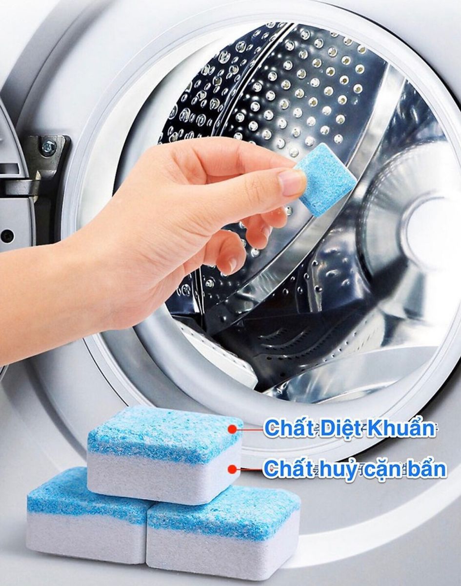 Combo 12 Viên Sủi Làm Sạch Và Khử Mùi Máy Giặt