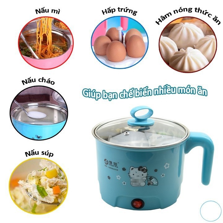 Ca Nấu Mì Size 18Cm 450w Kèm Lồng Hấp