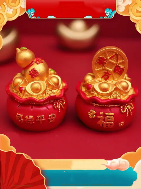 Túi Tài Lộc Tráng Trí 5X5.8Cm