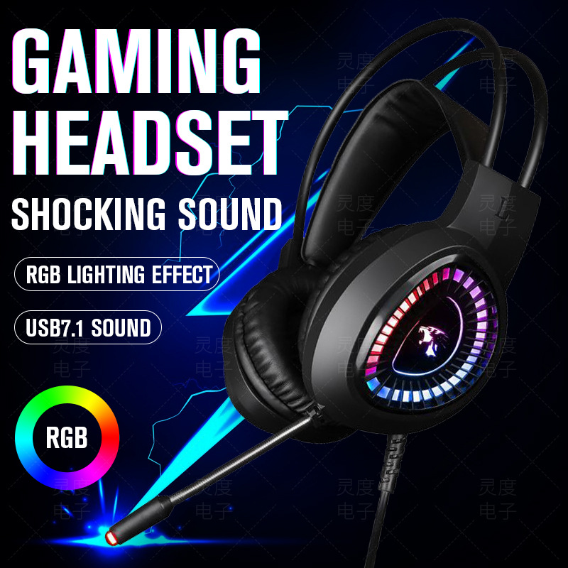 Tai Nghe Chơi Game Dành Cho Game Thủ V1000 Rắc 7.1 + Usb