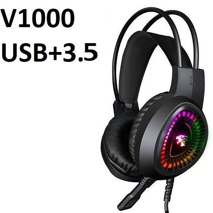 Tai Nghe Chơi Game Dành Cho Game Thủ V1000 Rắc 3.5 + Usb