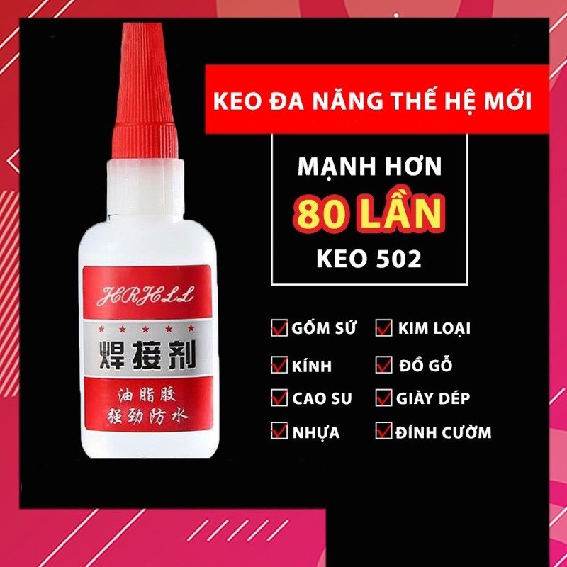 Keo Dán Siêu Dính Mạnh Hơn 80 Lần Keo 502 ,Dán Gỗ ,Dán Nhựa ,Dán Sắt ,Dán Đá... Keo Dán Siêu Dính Mạnh Hơn 80 Lần Keo 502 ,Dán Gỗ ,Dán Nhựa ,Dán Sắt ,Dán Đá...
