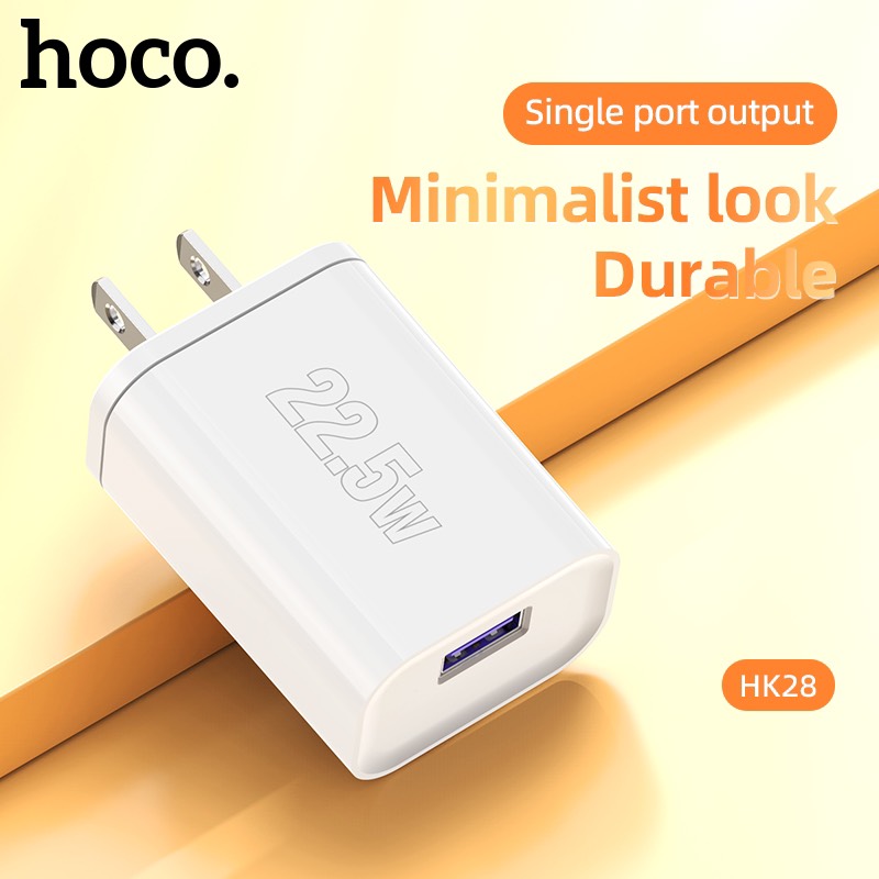 Cốc Sạc Hk28 , 22.5W , Qc3.0 Chuẩn PD/PPS 1 Cổng Hàng Chính Hãng