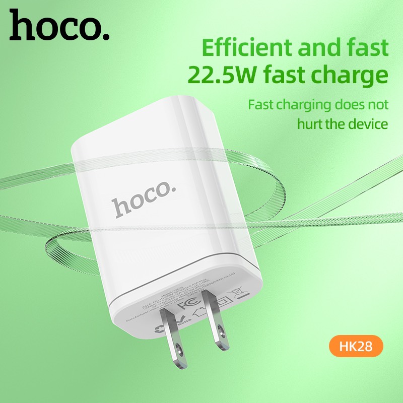 Cốc Sạc Hk28 , 22.5W , Qc3.0 Chuẩn PD/PPS 1 Cổng Hàng Chính Hãng