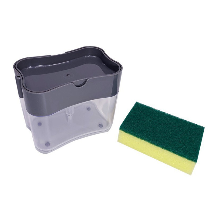 Hộp Đựng Xà Phòng Mút Rửa Chén 2In1 14X10.5X10Cm