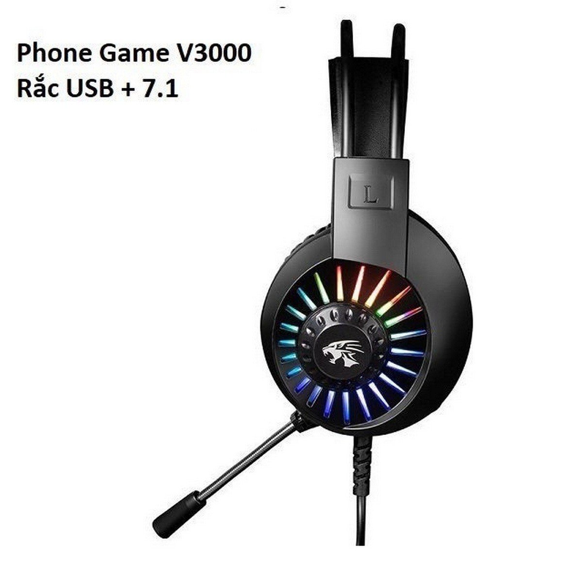 Tai Nghe Chơi Game Dành Cho Game Thủ V3000 Rắc 7.1 + Usb