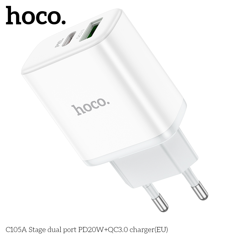 Cóc Sạc C105A Pd20W+Qc3.0 Hàng Chính Hãng Hoco Cóc Sạc C105A Pd20W+Qc3.0 Hàng Chính Hãng Hoco