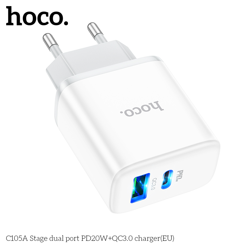 Cóc Sạc C105A Pd20W+Qc3.0 Hàng Chính Hãng Hoco Cóc Sạc C105A Pd20W+Qc3.0 Hàng Chính Hãng Hoco