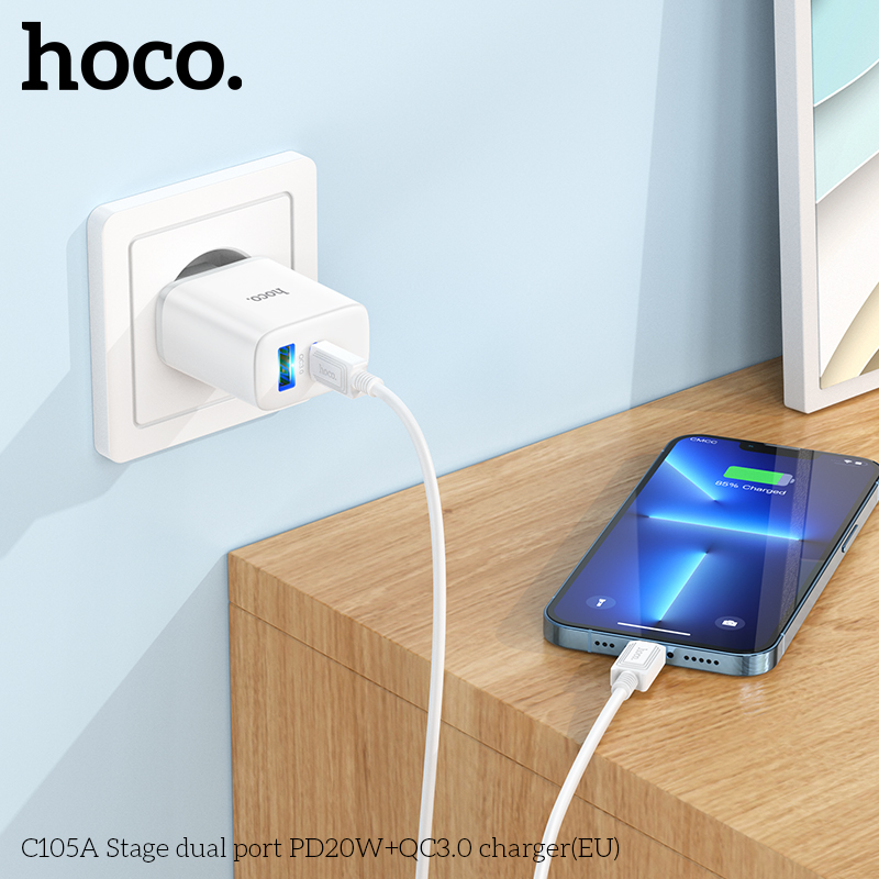 Cóc Sạc C105A Pd20W+Qc3.0 Hàng Chính Hãng Hoco Cóc Sạc C105A Pd20W+Qc3.0 Hàng Chính Hãng Hoco
