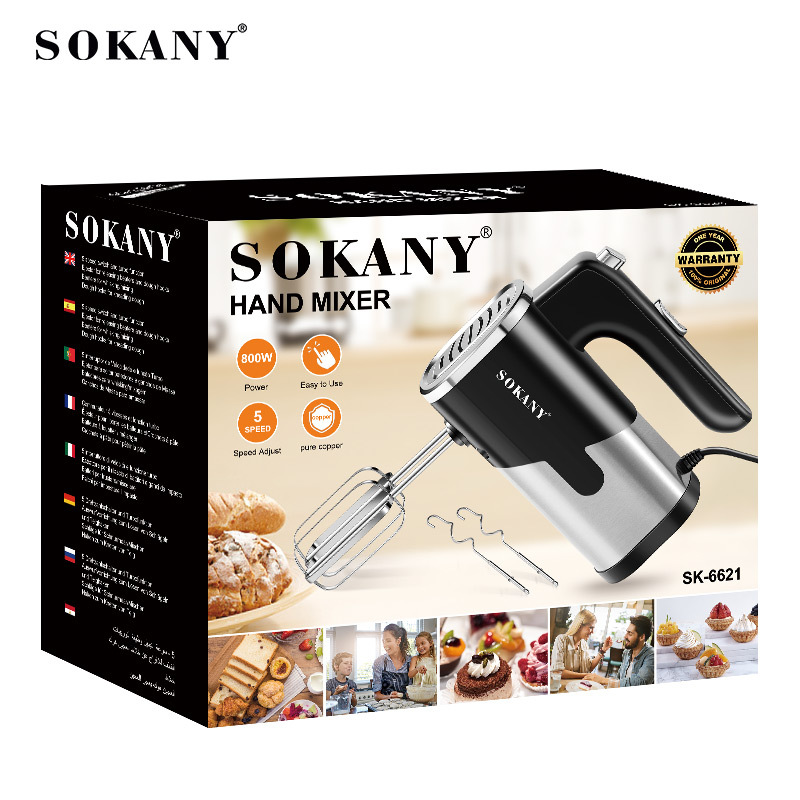 Máy Đánh Trứng Cầm Tay Sokany 800W Sk-6621 Máy Đánh Trứng Cầm Tay Sokany 800W Sk-6621