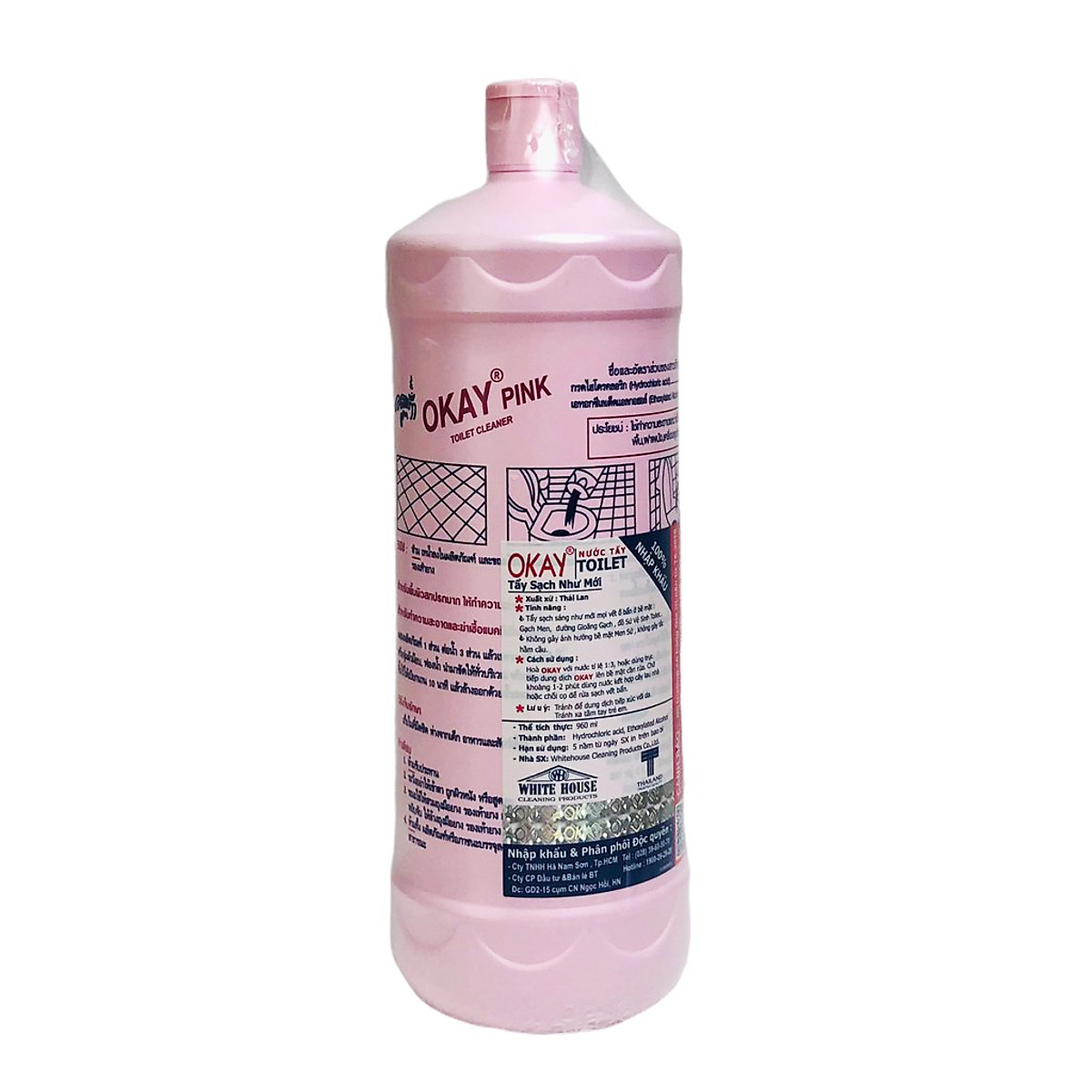 Nước Tẩy Rửa Bồn Cầu Okay Gold, Dkay Pink Toilet Cleaner Thái Lan Nước Tẩy Rửa Bồn Cầu Okay Gold, Dkay Pink Toilet Cleaner Thái Lan