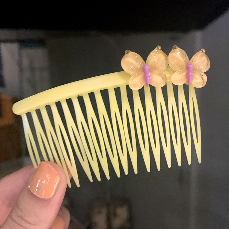 Lược Xước Định Hình Tóc Họa Tiết Nhiều Màu Sáng Bóng