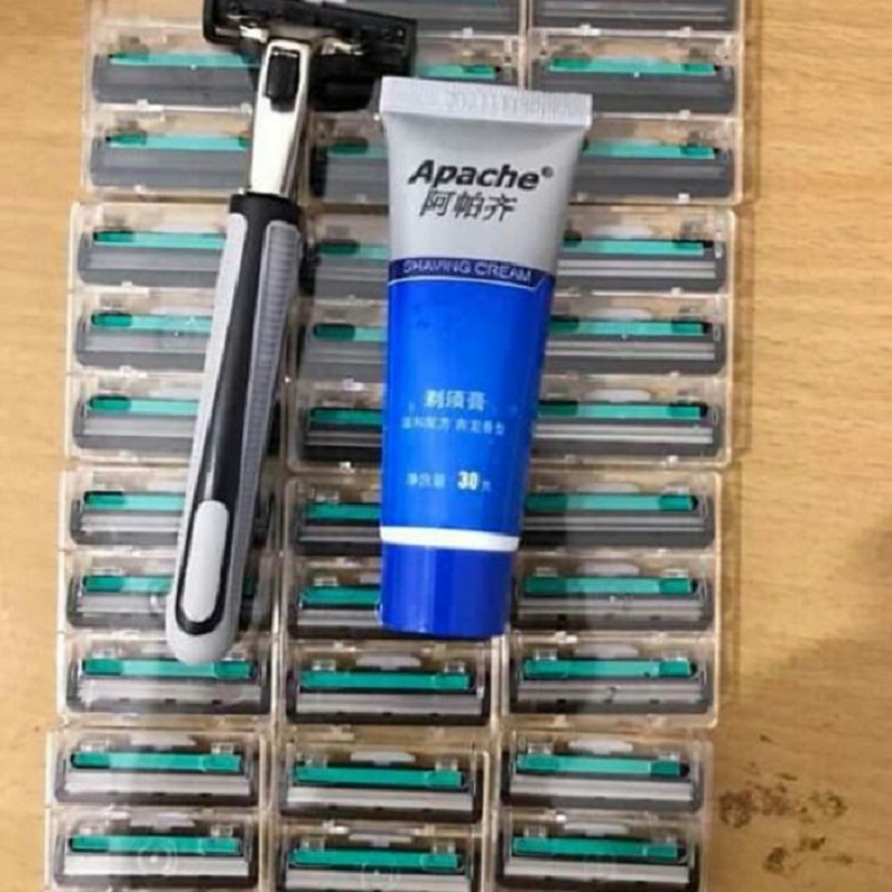 Sét Dao Cạo Râu GIIULLE Kèm Kem Cạo Râu Sét Dao Cạo Râu GIIULLE Kèm Kem Cạo Râu