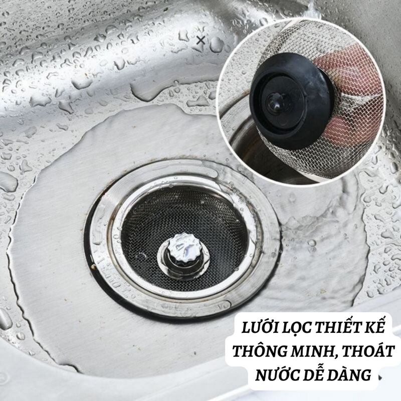 Dụng Cụ Lọc Rác Bồn Rửa 8.3X5.5Cm Tiện Dụng Đa Năng