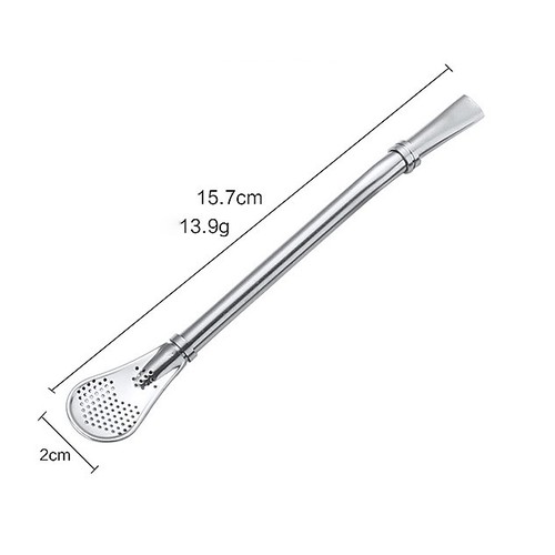 Ống Hút Kiêm Muỗng Inox