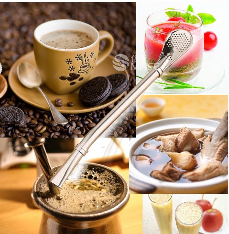 Ống Hút Kiêm Muỗng Inox