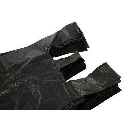 1Kg Túi Nilon Đen Bóng Dẻo Dai Có Quai Sách (Size 26 Đựng 10Kg)