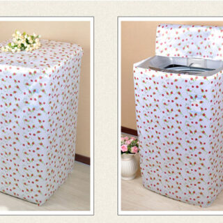 Áo Trùm Máy Giặt Cửa Trên Vải Satin 55X58X85cm Nhiều Hình (A)