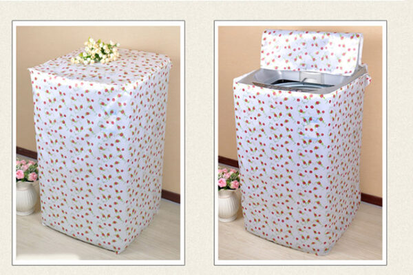 Áo Trùm Máy Giặt Cửa Trên Vải Satin 55X58X85cm Nhiều Hình (A)