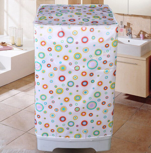 Áo Trùm Máy Giặt Cửa Trước Vải Satin 58X63X85cm Nhiều Hình (B)