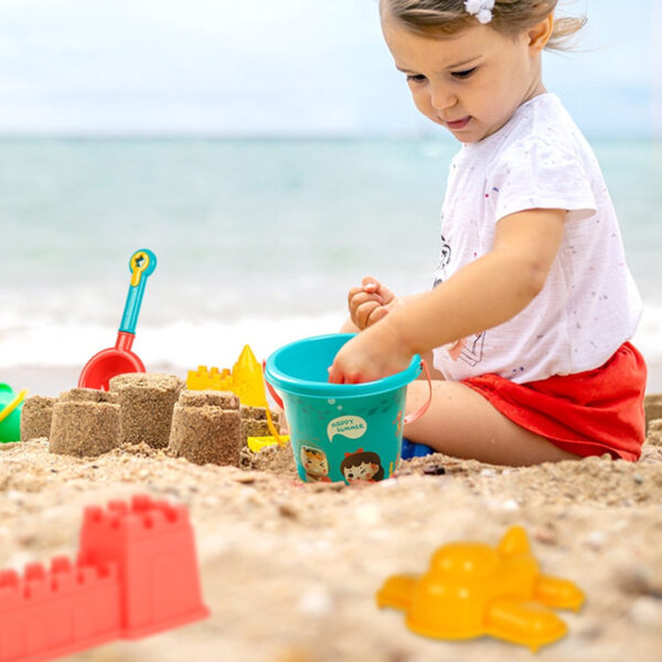 Bộ Đồ Chơi Xúc Cát 14 Món Cho Bé Đi Biển Hình Con VỊt Vàng Dễ Thương