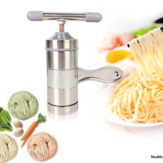 Bộ Khuôn Làm Bánh Lọt, Dụng Cụ Làm Bún Mì Tươi 5 Đầu Inox