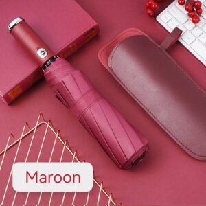 Cây Dù Bấm Xếp 2 Chiều Che Mưa Tự Động Có Đèn