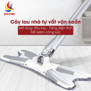 Cây Lau Nhà Tự Vắt Thông Minh Chữ X Xoay 360 Độ