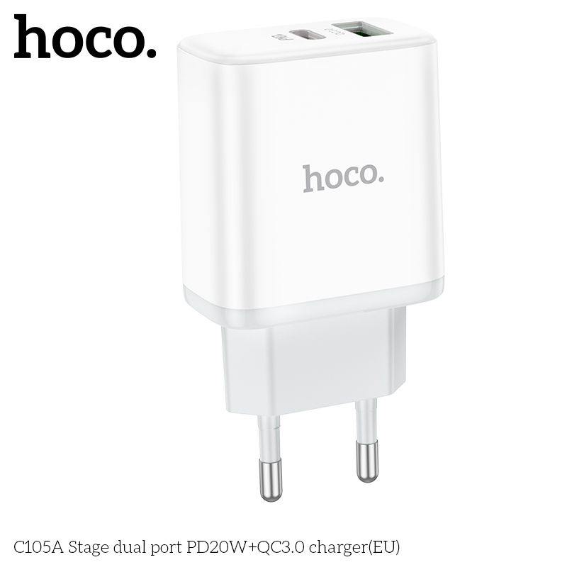 Cóc Sạc C105A Pd20W+Qc3.0 Hàng Chính Hãng Hoco Cóc Sạc C105A Pd20W+Qc3.0 Hàng Chính Hãng Hoco