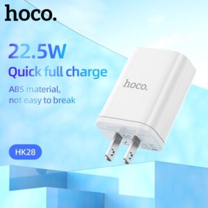 Cốc Sạc Nhanh Hoco HK28 22.5W QC3.0 Chuẩn PD/PPS Cổng USB
