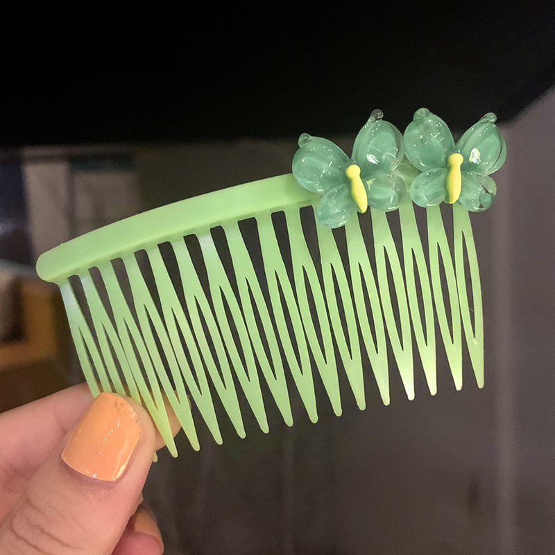 Lược Xước Định Hình Tóc Họa Tiết Nhiều Màu Sáng Bóng