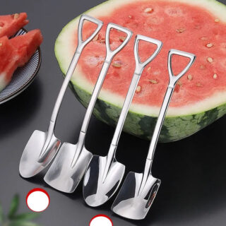 Combo 4 Thìa Xẻng Inox 304 Dùng Tráng Miệng Độc Lạ Sang Trọng
