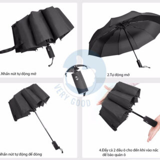 Dù Bấm Xếp 2 Chiều Tự Động Hàng Xuất Nhật