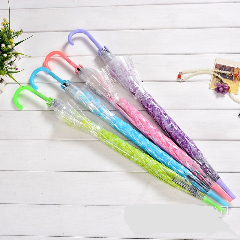 Dù Cầm Tay Đi Mưa Trong Suốt Hình Hoa Anh Đào Dù Cầm Tay Đi Mưa Trong Suốt Hình Hoa Anh Đào