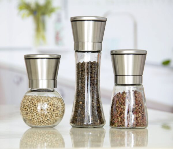 Dụng Cụ Đựng Và Xay Tiêu Nắp Inox Đa Năng