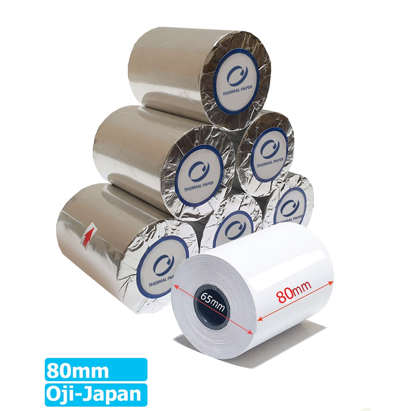 Giấy In Hóa Đơn, Giấy In Nhiệt Oji K80*65 Thermal Paper Nhật Bản