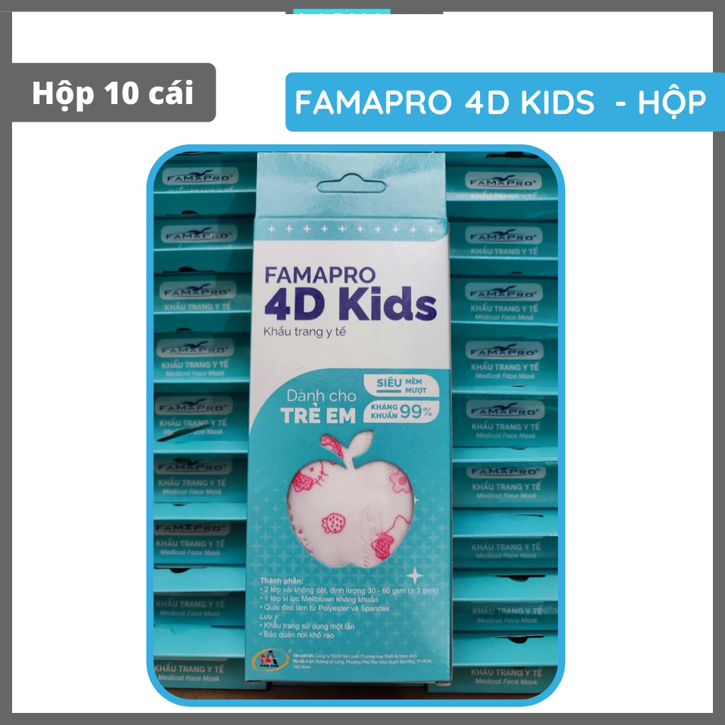 Khẩu Trang 4D Kid Famapro Khẩu Trang 4D Kid Famapro
