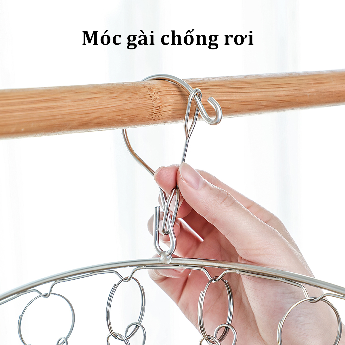 Móc Kẹp Inox: Móc Kẹp Quần Áo Tất Vớ Toàn Bộ Bằng Inox (T180) (Cái) Móc Kẹp Inox: Móc Kẹp Quần Áo Tất Vớ Toàn Bộ Bằng Inox (T180) (Cái)