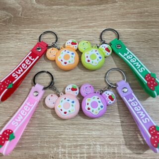 Móc Khoá Hình Bánh Donut Dễ Thương Cho Bé Nhiều Màu Sắc