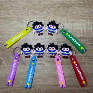 Móc Khoá Hình Cô Bé Tóc Xoăn Dễ Thương Thời Trang