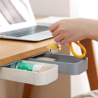 Ngăn Kéo Dán Dưới Bàn Đựng Vật Dụng 22cm Đa Năng