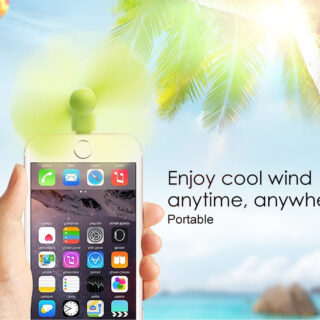 Quạt 2 Cánh Mini Cắm Nguồn Cổng Lightning Cho Iphone