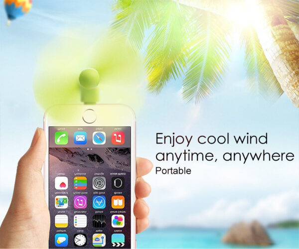 Quạt 2 Cánh Mini Cắm Nguồn Cổng Lightning Cho Iphone