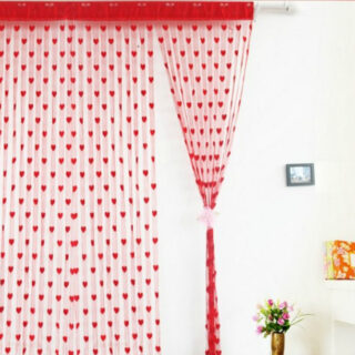 Rèm Cửa Trái Tim Treo Cửa Sổ, Cửa Phòng Ngủ, Cửa Ra Vào Phòng Khách Nhiều Màu 1mx2m
