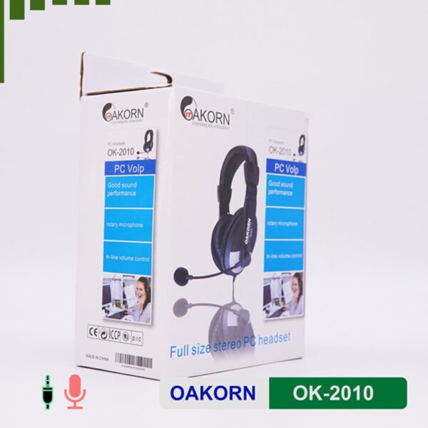 Tai Nghe Headphone OAKORN OK-2010 Có Mic Full Box Dây Dài 2m