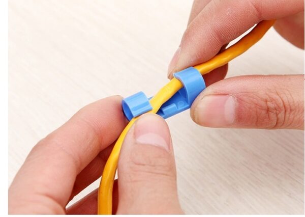 Vỉ 20 Nút Cố Định Dây Điện, Dây Cáp Nhiều Màu Tiện Lợi