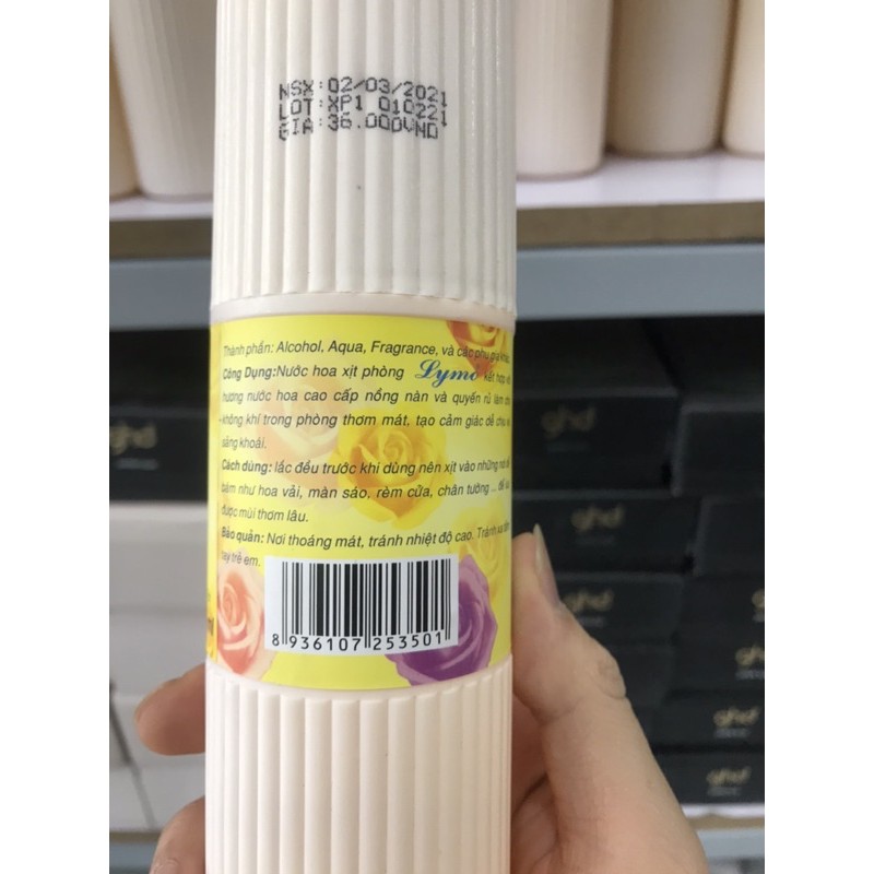 Nước Hoa Xịt Phòng Lymo 350Ml (Chai Vàng) Nước Hoa Xịt Phòng Lymo 350Ml (Chai Vàng)