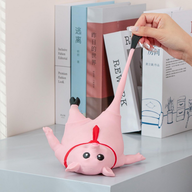 Đồ Chơi Xả Stress Hình Thú Màu Hồng Size Trung