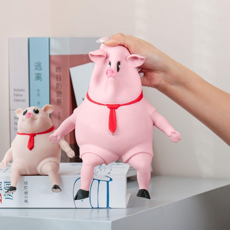 Đồ Chơi Xả Stress Hình Thú Màu Hồng Size Trung